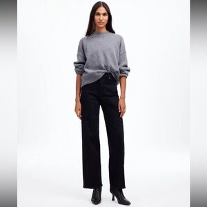 Madewell Black Flare & Wide Leg Jeans